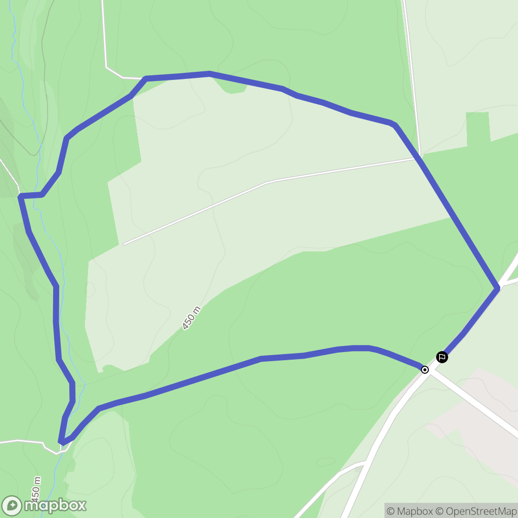 Grandrupt-de-Bains : carte du parcours de randonnée - France