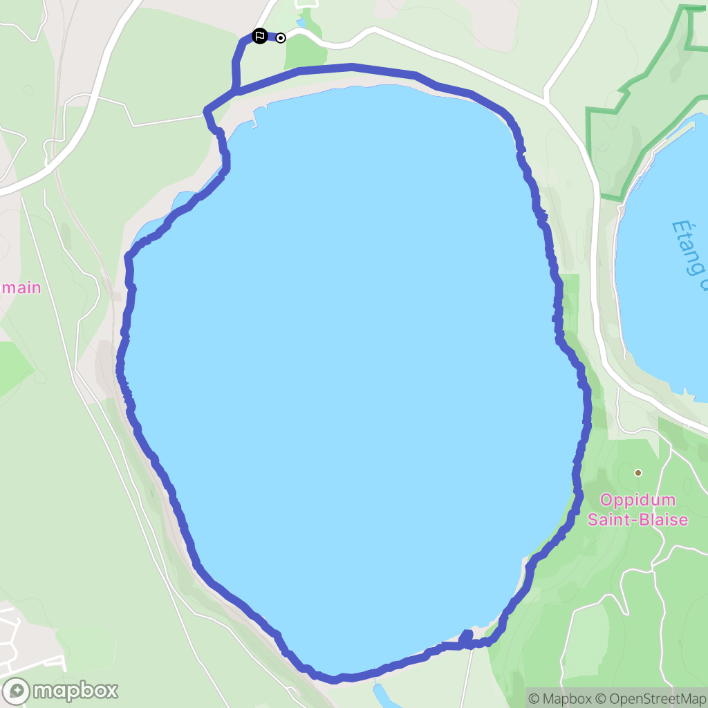 Fos-sur-Mer : carte du parcours de randonnée - France