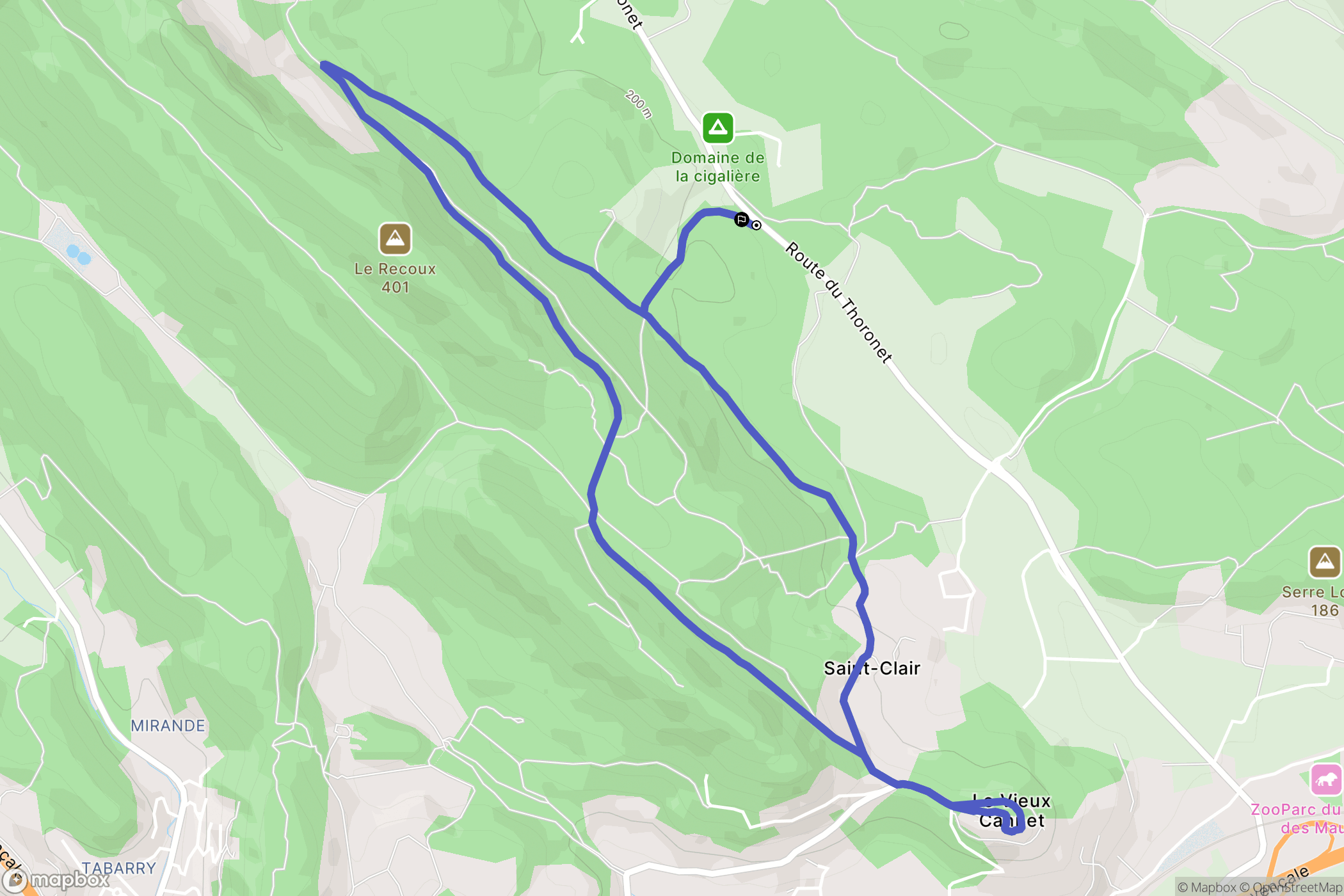 Le Cannet-des-Maures : carte du parcours de randonnée - France