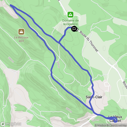 Le Cannet-des-Maures : carte du parcours de randonnée - France