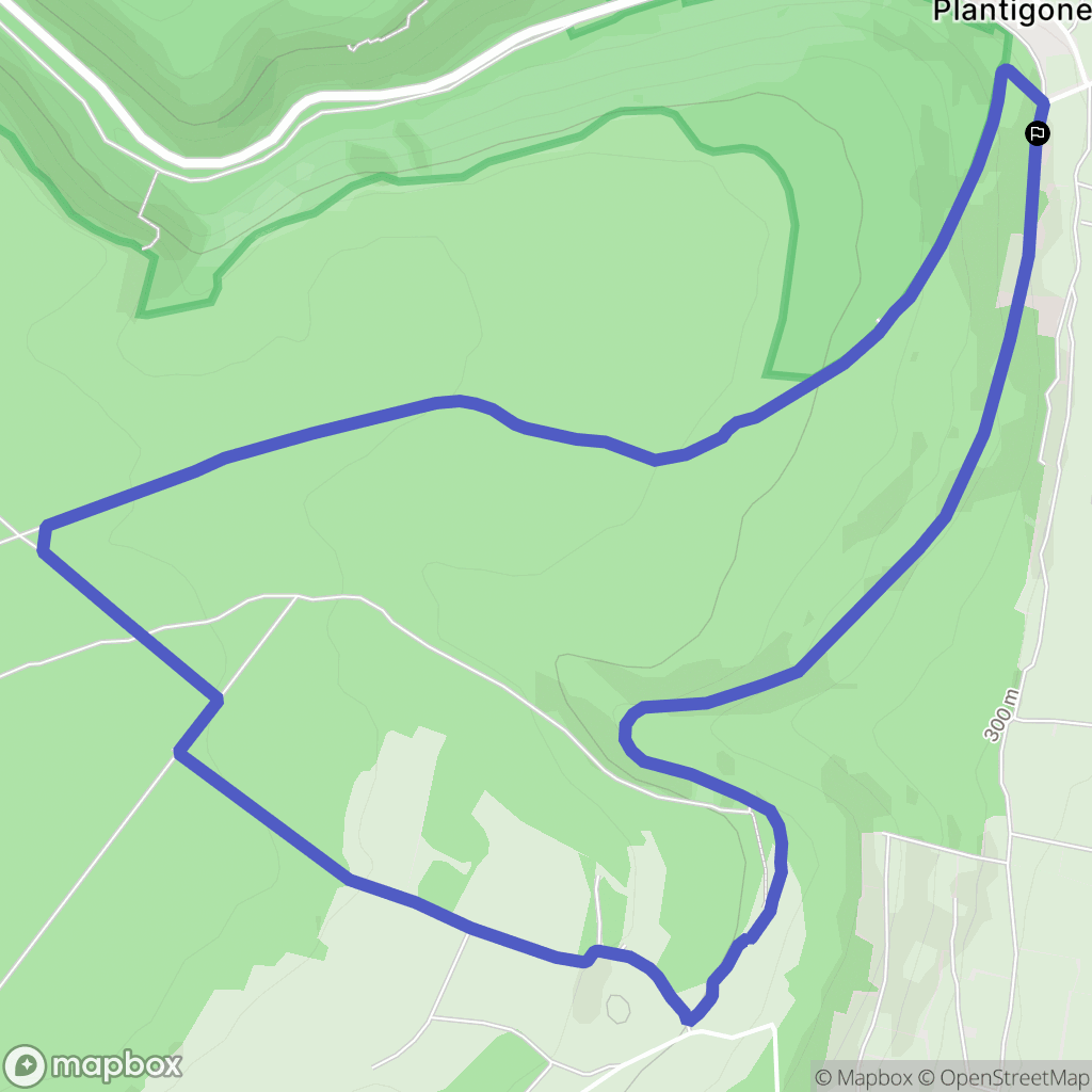 Gevrey-Chambertin : carte du parcours de randonnée - France