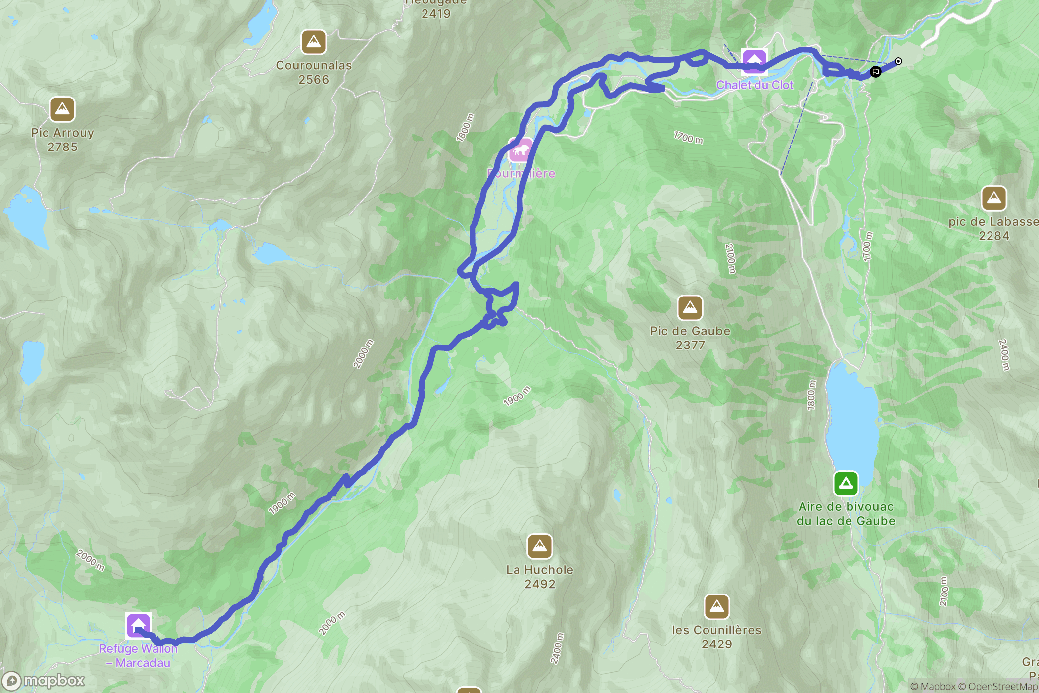 Cauterets: routekaart voor buitenactiviteiten - France