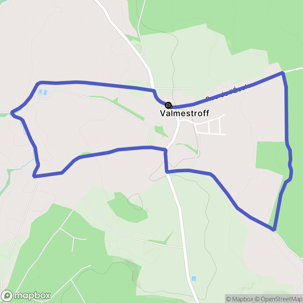Valmestroff : carte du parcours de randonnée - France