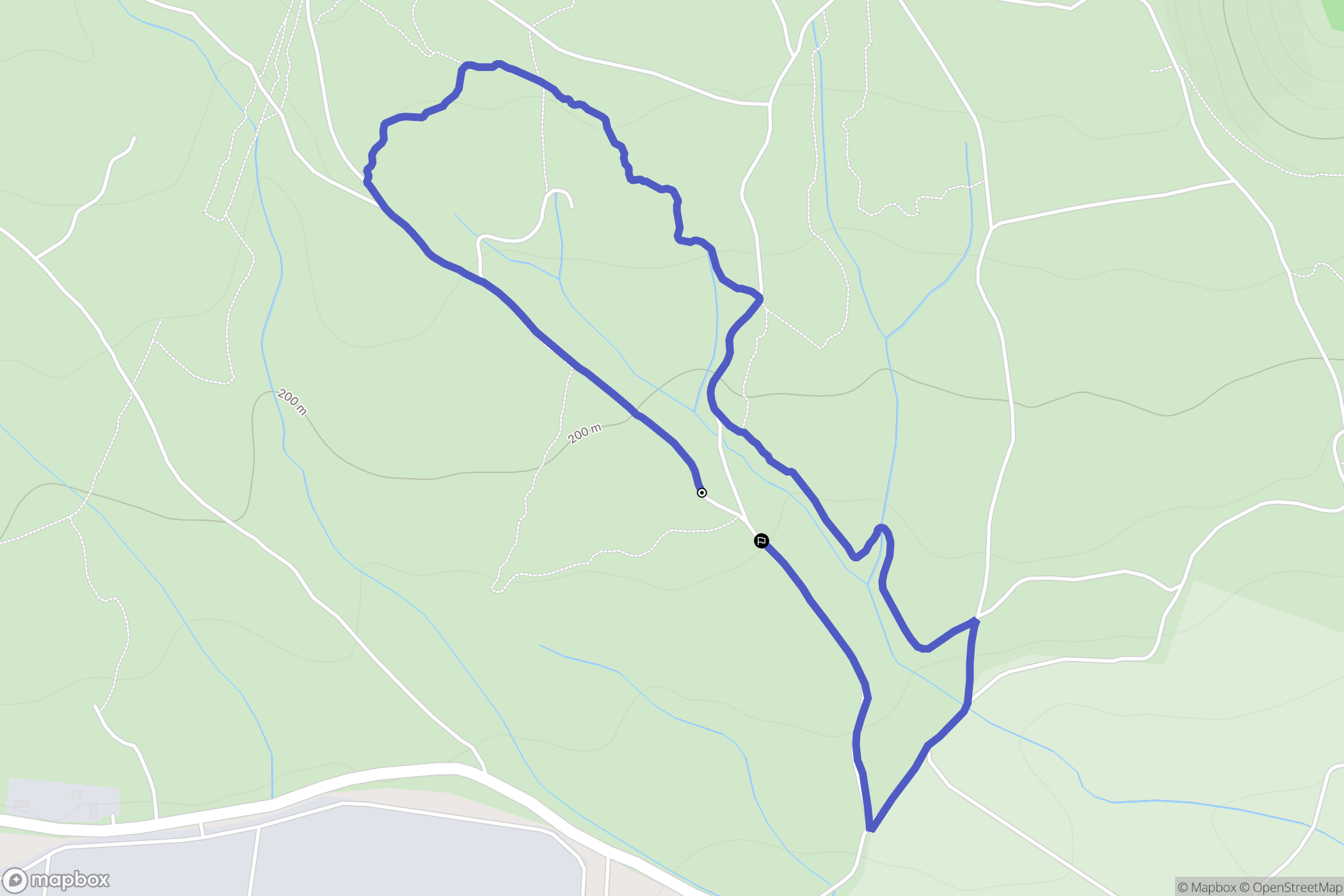 Conques-sur-Orbiel : carte du parcours de randonnée - France