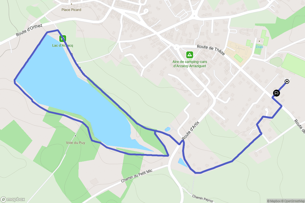 Vignes : carte du parcours de randonnée - France