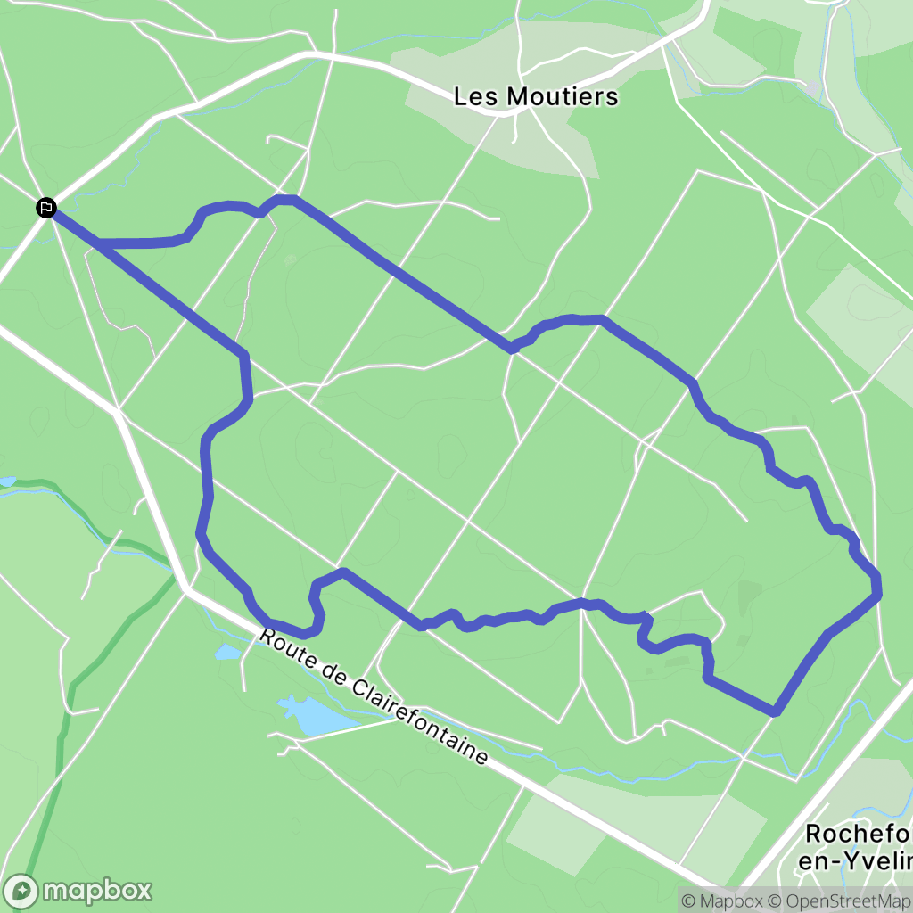 Bullion : carte du parcours de randonnée - France