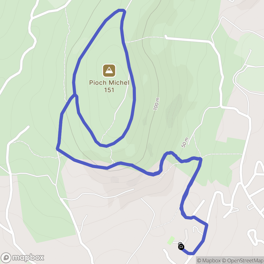 Frontignan : carte du parcours de randonnée - France