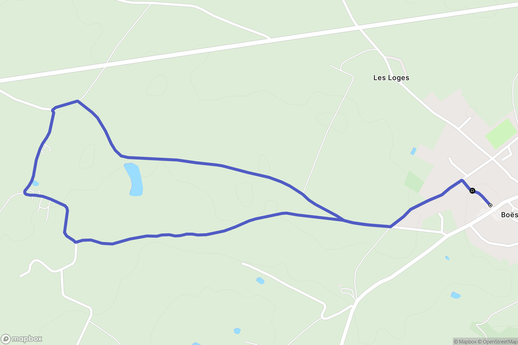 Argentonnay : carte du parcours de randonnée - France