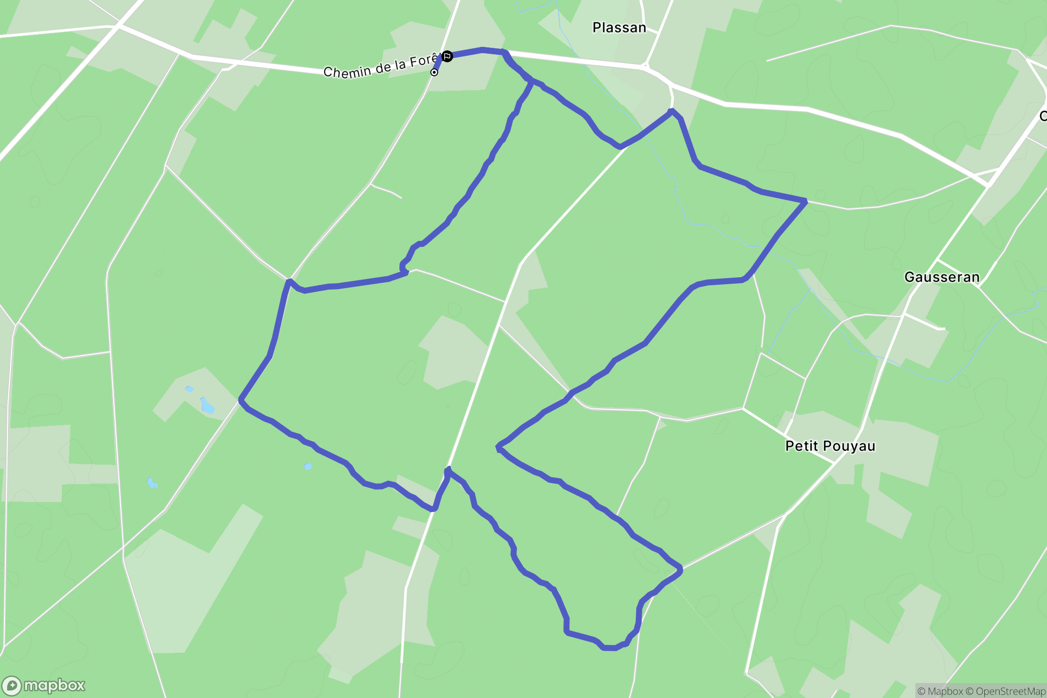 Lesparre-Médoc : carte du parcours de randonnée - France