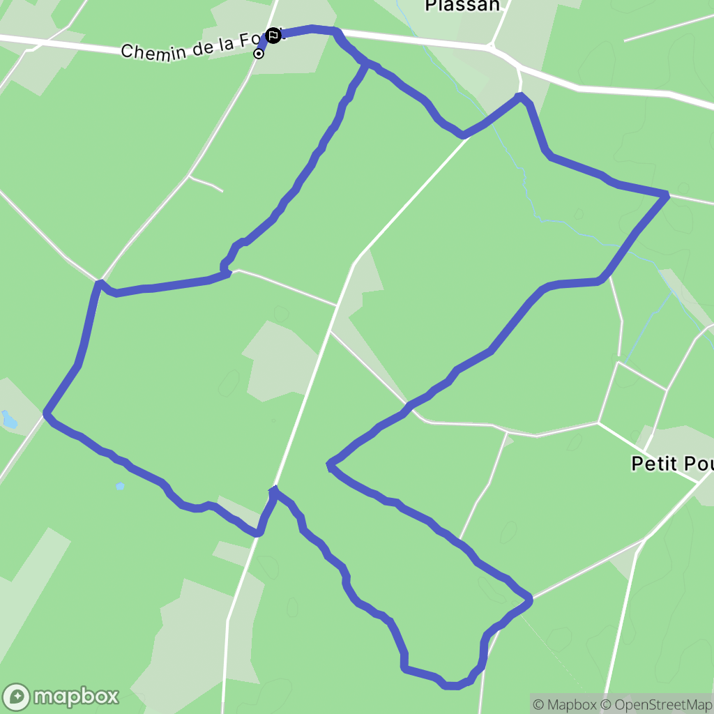 Lesparre-Médoc : carte du parcours de randonnée - France