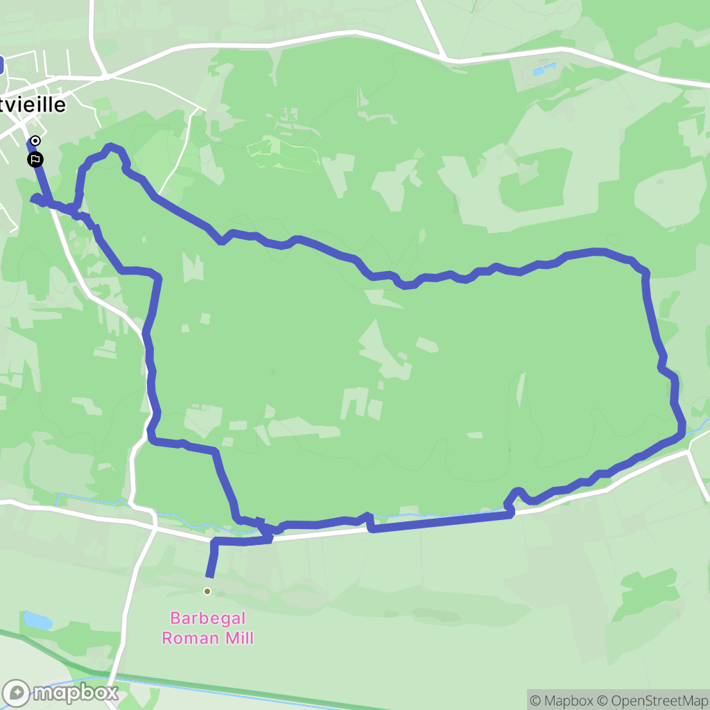Fontvieille : carte du parcours de randonnée - France