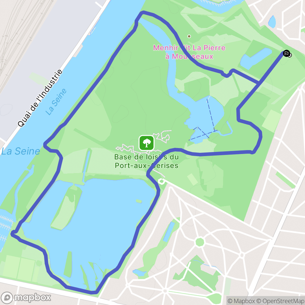 Vigneux-sur-Seine : carte du parcours de randonnée - France