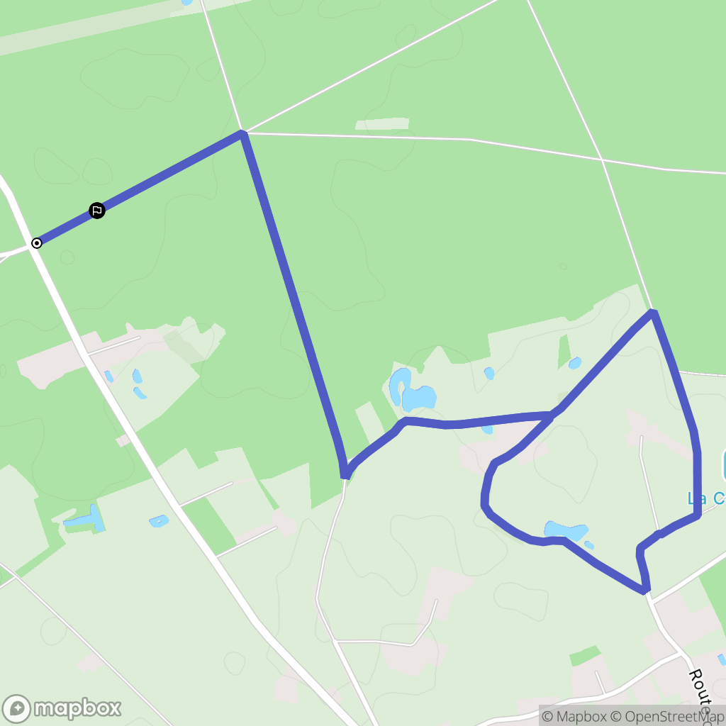 Mézeray : carte du parcours de randonnée - France