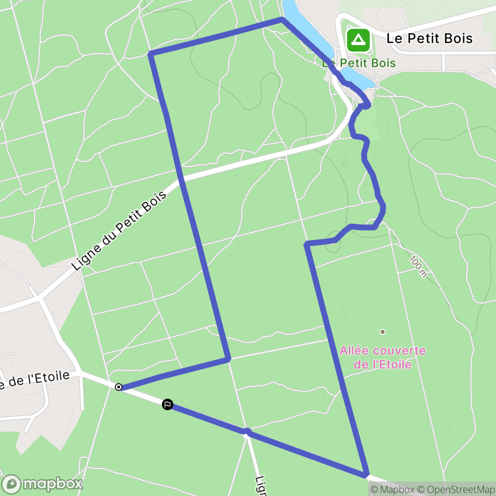 Camors : carte du parcours de randonnée - France