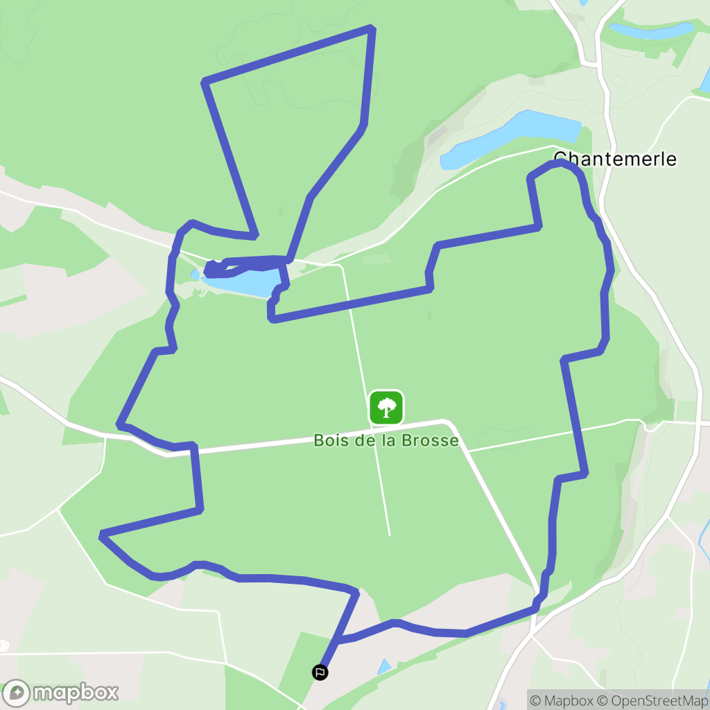 Urzy : carte du parcours de randonnée - France