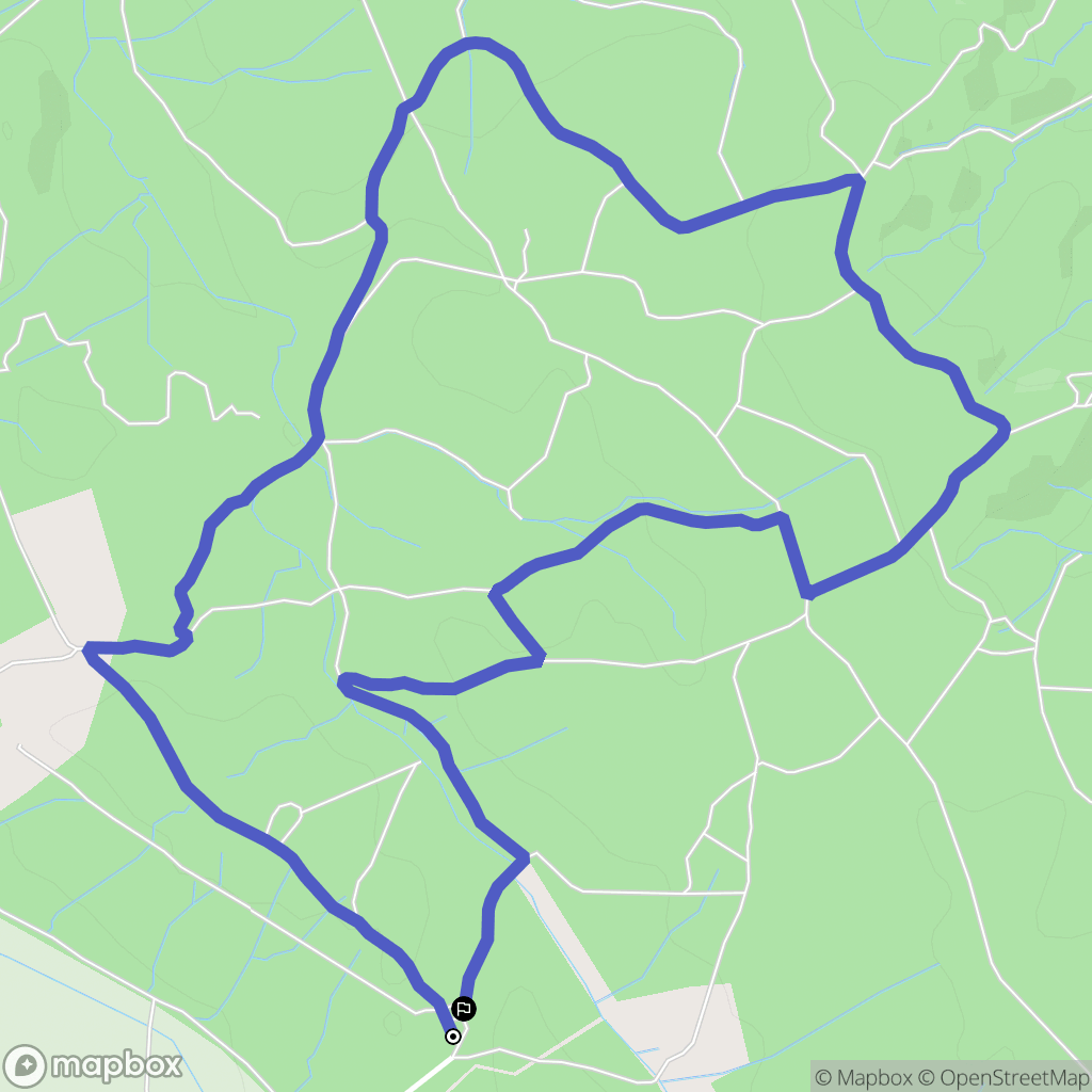 Nîmes : carte du parcours de randonnée - France