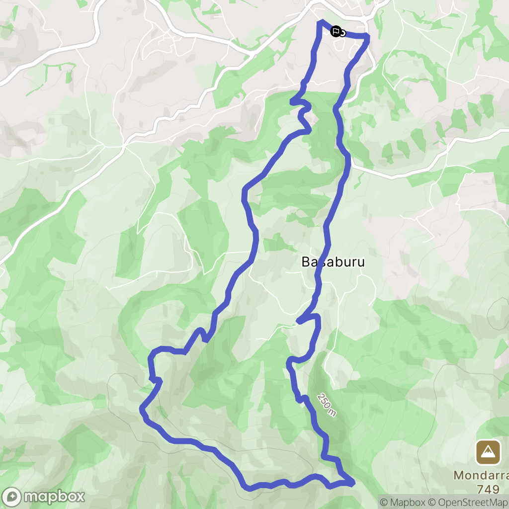 Espelette : carte du parcours de randonnée - France