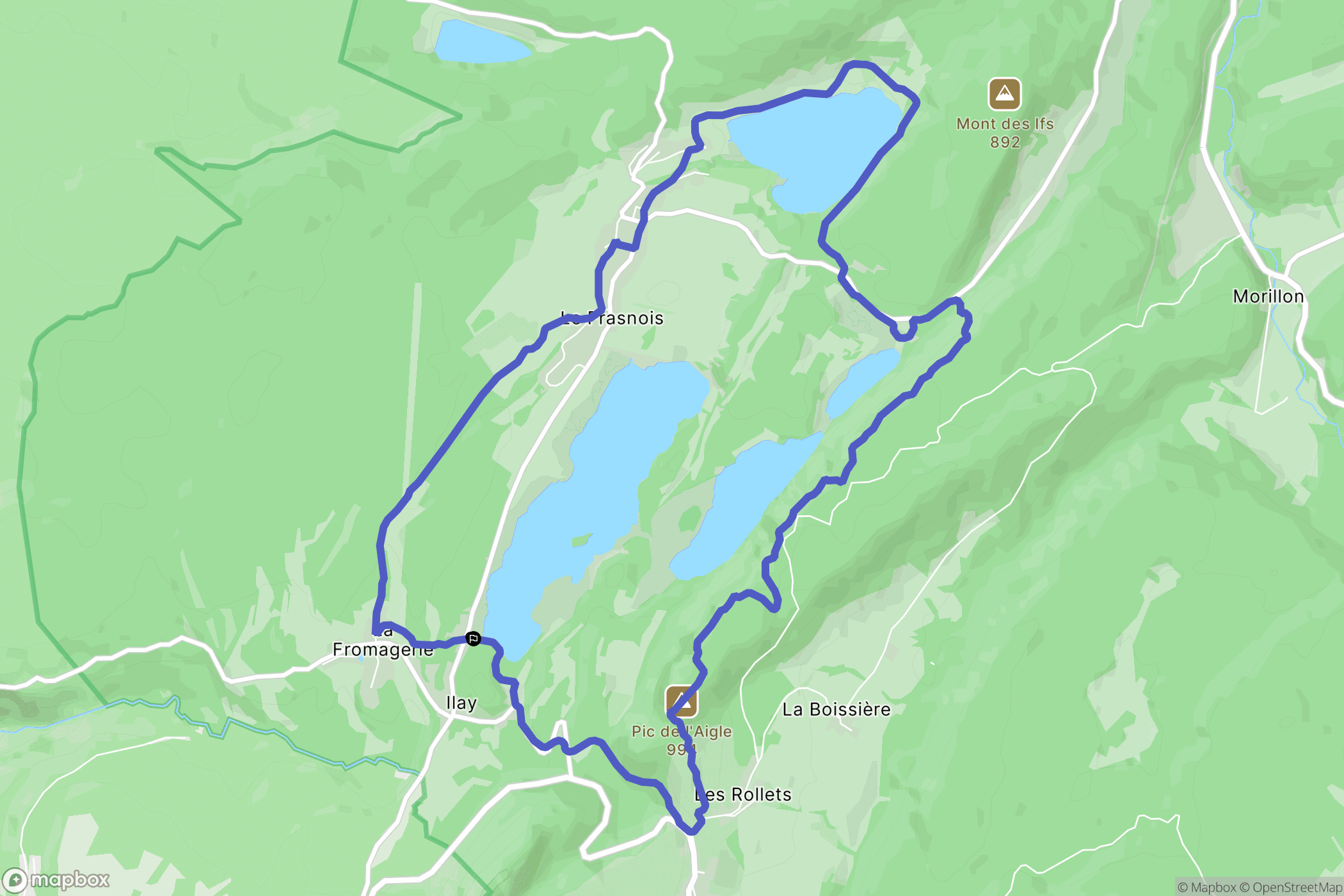 La Chaux-du-Dombief: routekaart voor buitenactiviteiten - France