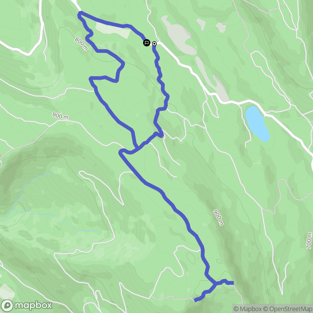 Marchamp : carte du parcours de randonnée - France