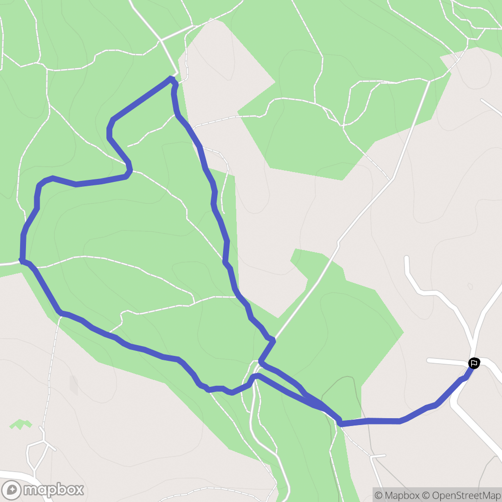 Mimet : carte du parcours de randonnée - France