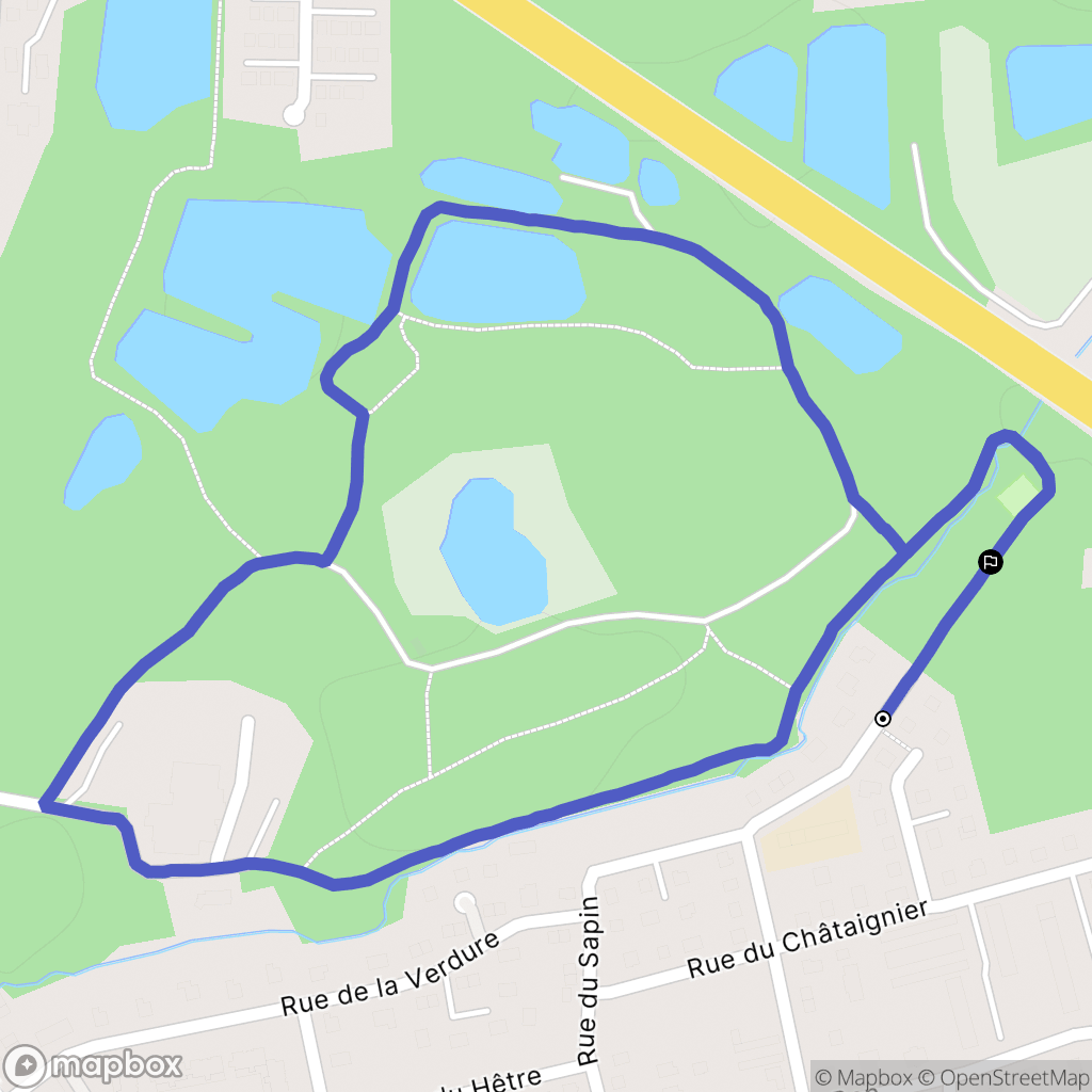 Kingersheim : carte du parcours de randonnée - France