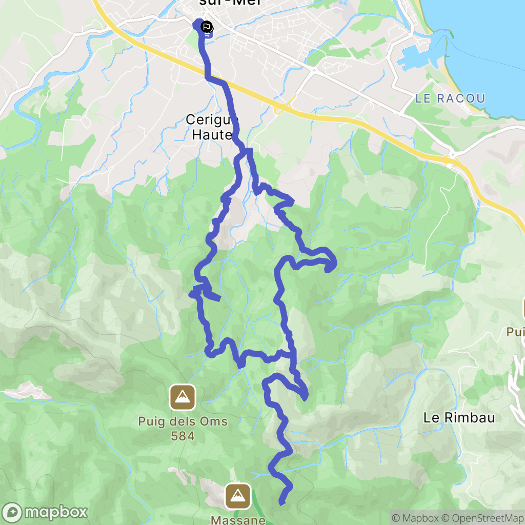Saint-André : carte du parcours de randonnée - France