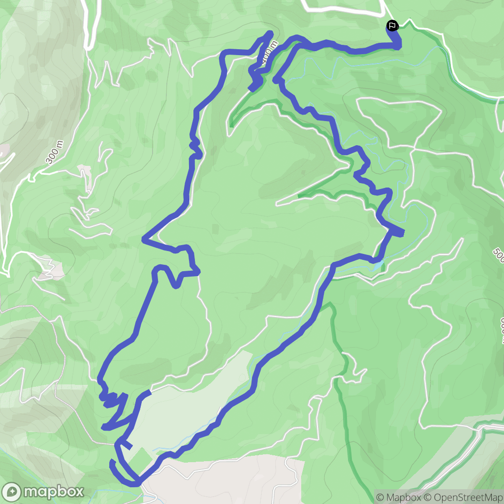 Collobrières : carte du parcours de randonnée - France