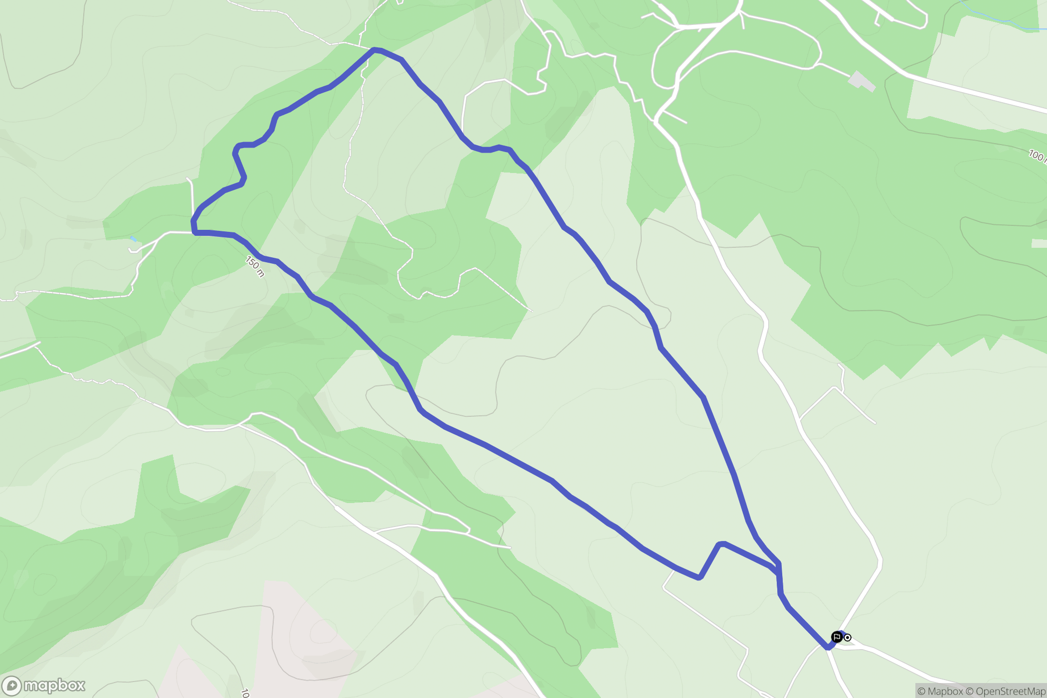 Espira-de-l'Agly : carte du parcours de randonnée - France