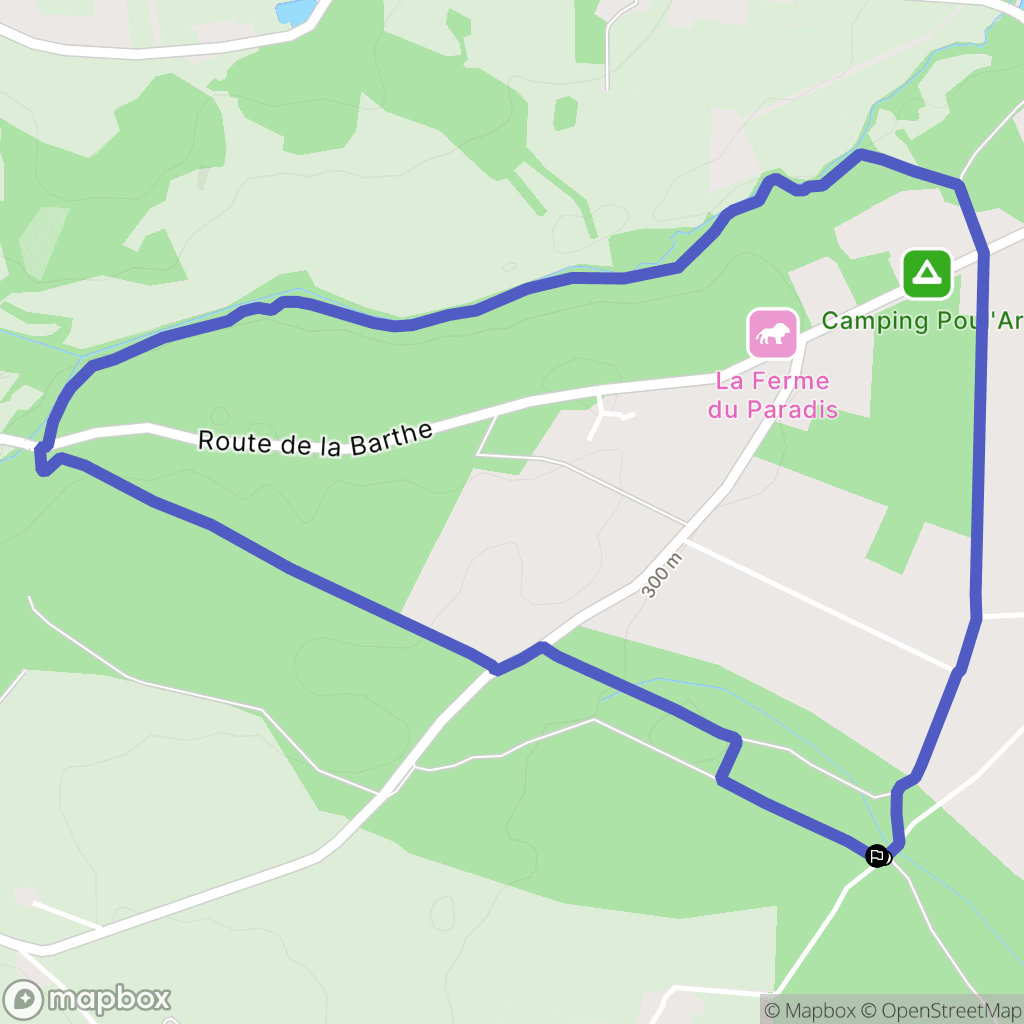Rieumes : carte du parcours de randonnée - France