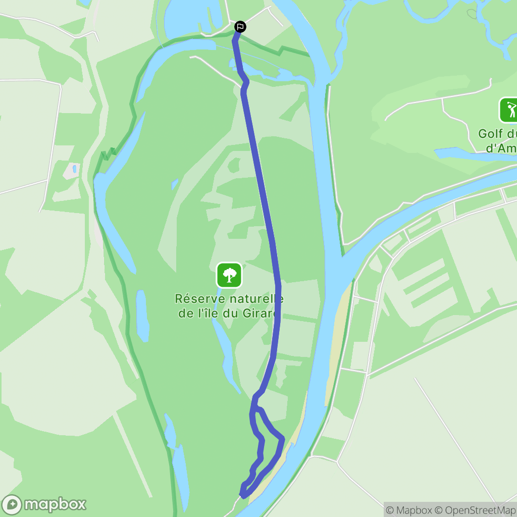 Gevry : carte du parcours de randonnée - France