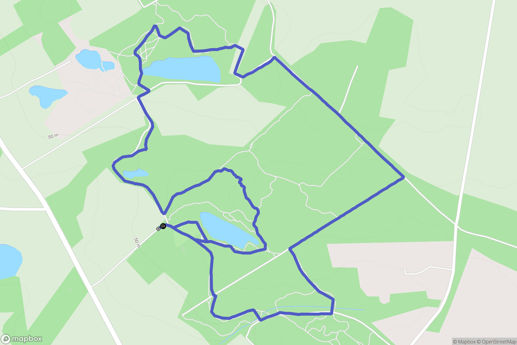 Saint-Gildas-des-Bois : carte du parcours de randonnée - France