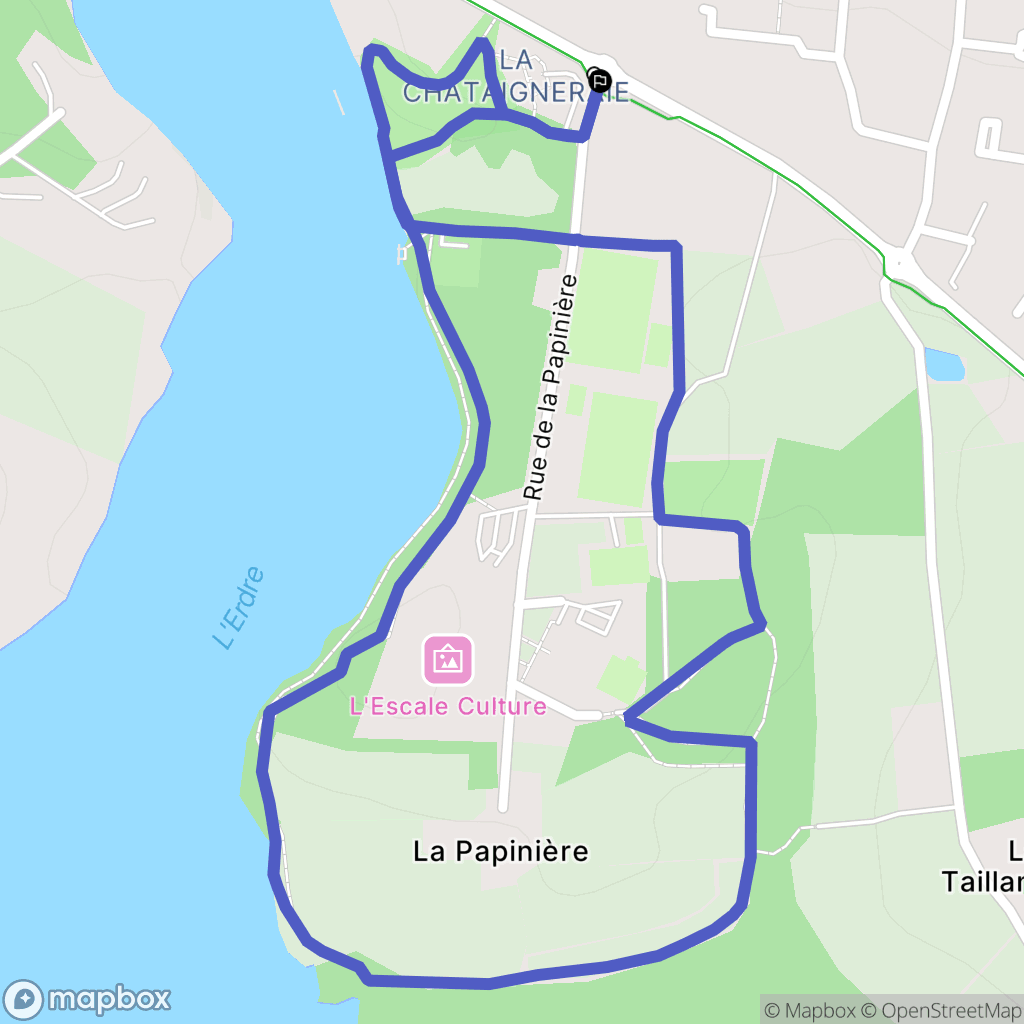 Sucé-sur-Erdre : carte du parcours de randonnée - France