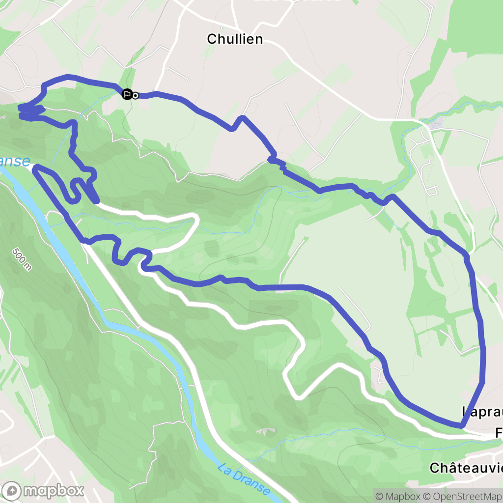 Marin : carte du parcours de randonnée - France