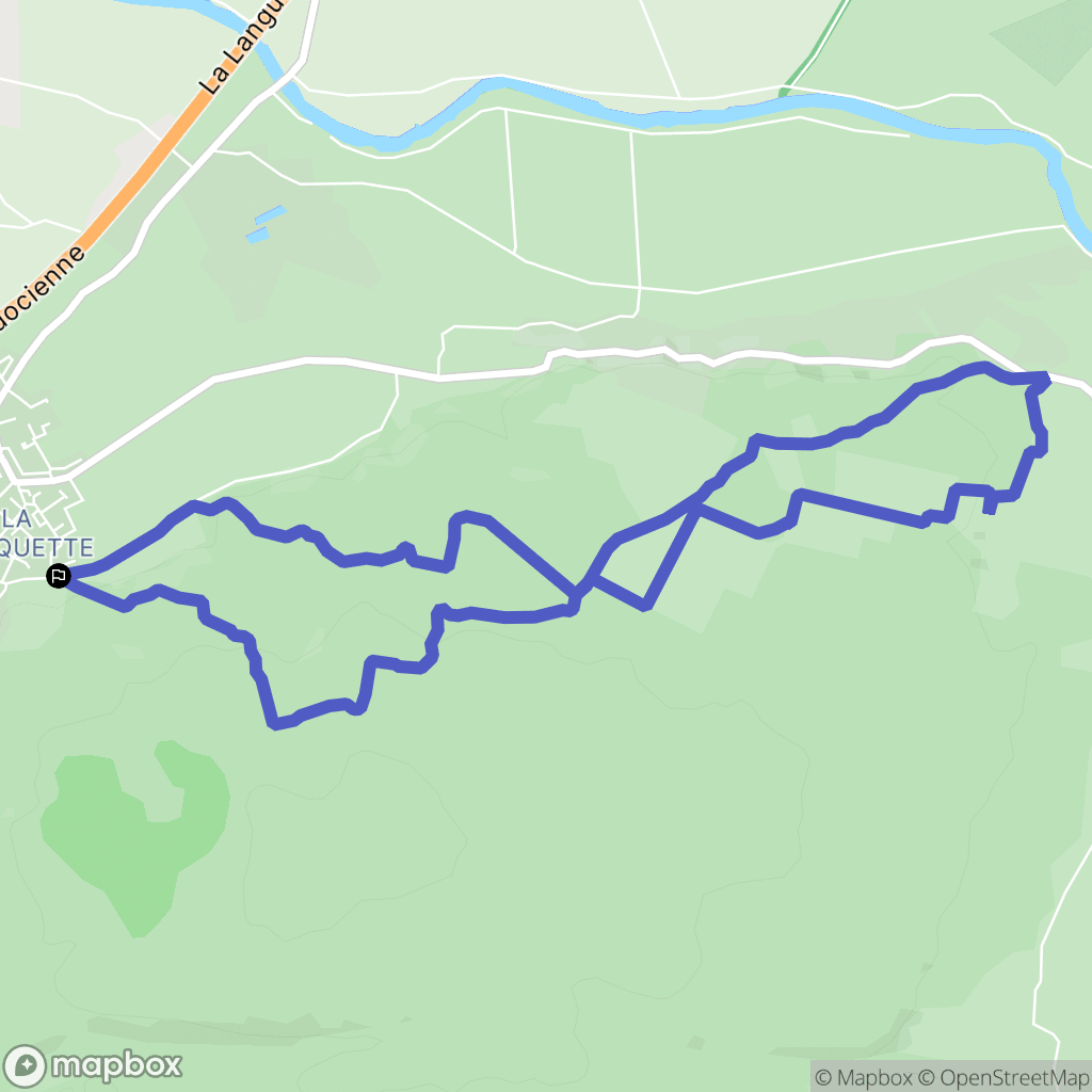 Fleury : carte du parcours de randonnée - France