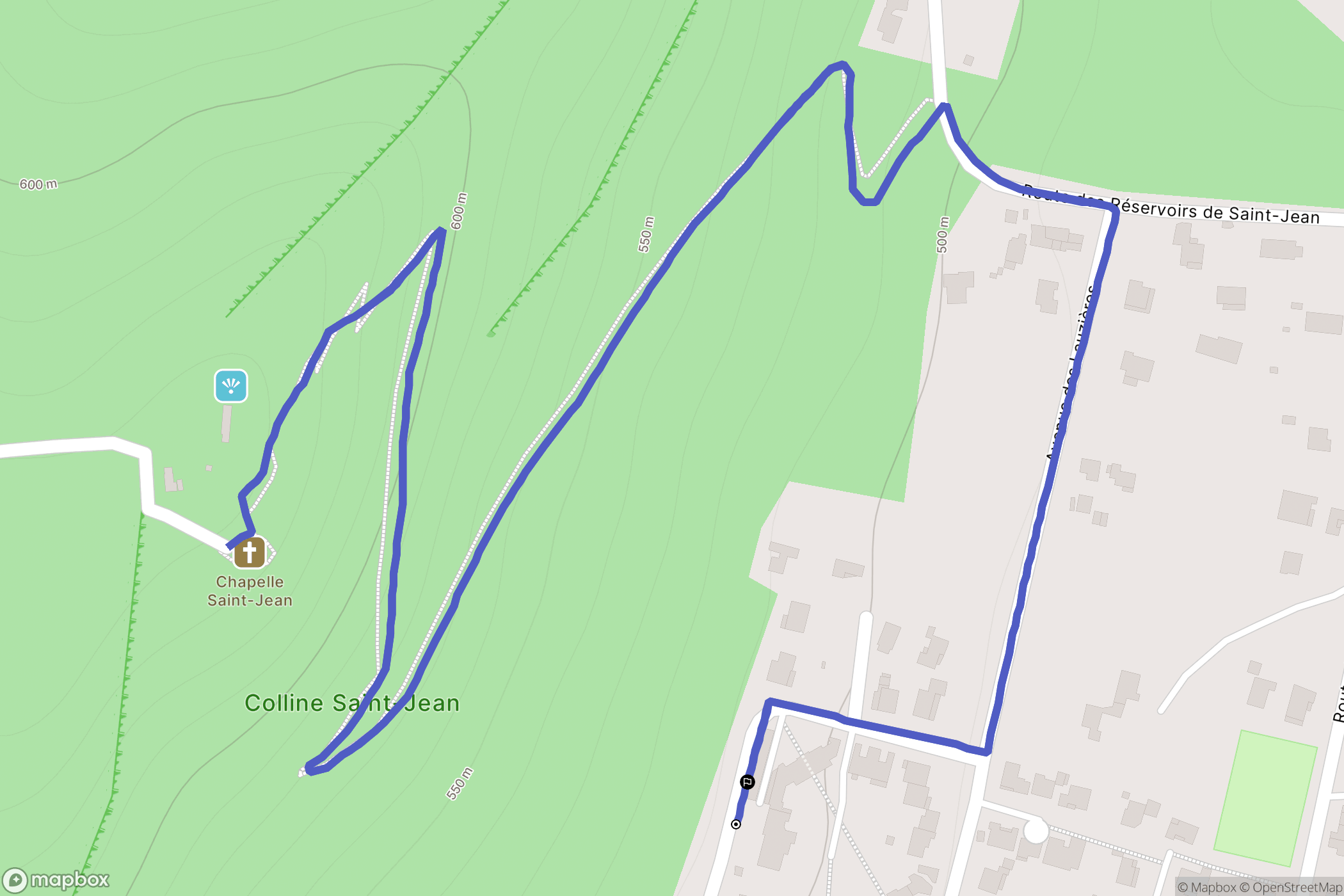 Château-Arnoux-Saint-Auban : carte du parcours de randonnée - France