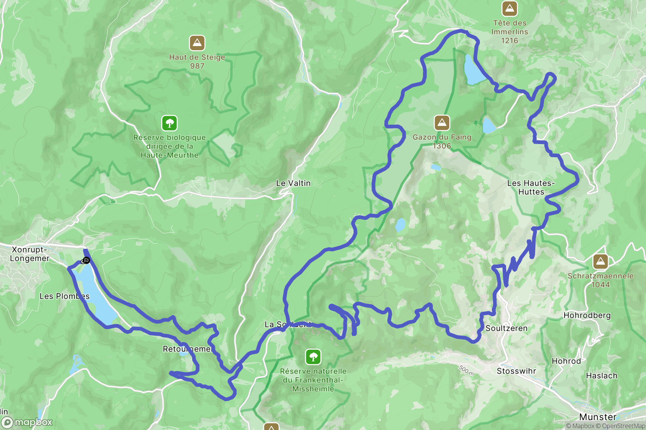 Xonrupt-Longemer: routekaart voor buitenactiviteiten - France