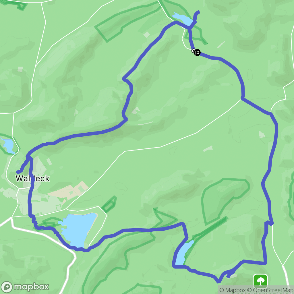 Éguelshardt : carte du parcours de randonnée - France