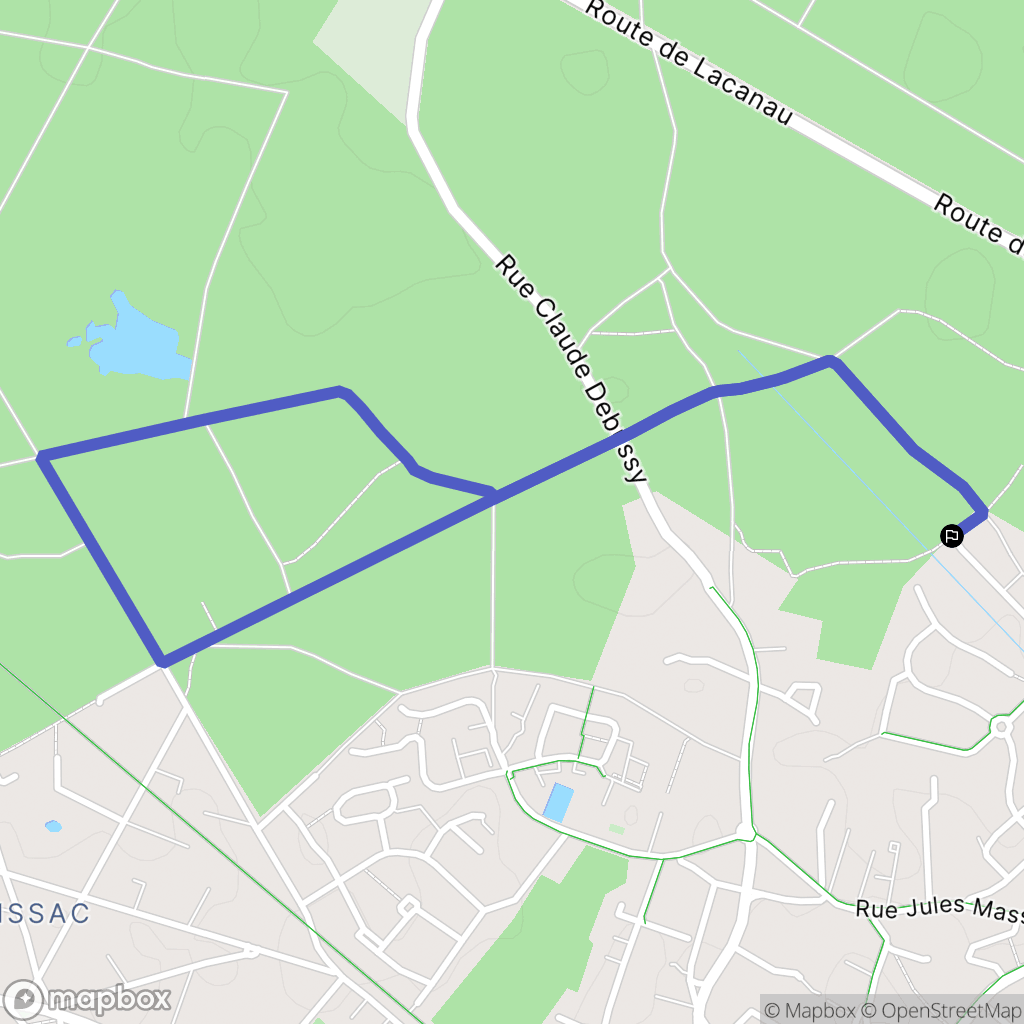 Saint-Médard-en-Jalles : carte du parcours de randonnée - France
