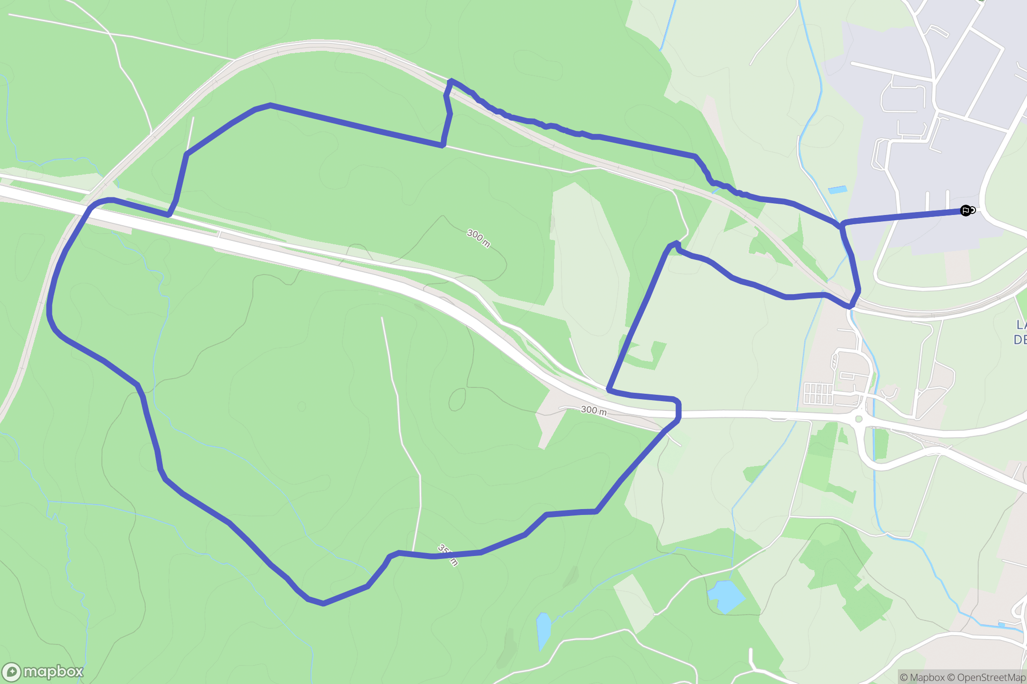 Poligny : carte du parcours de randonnée - France