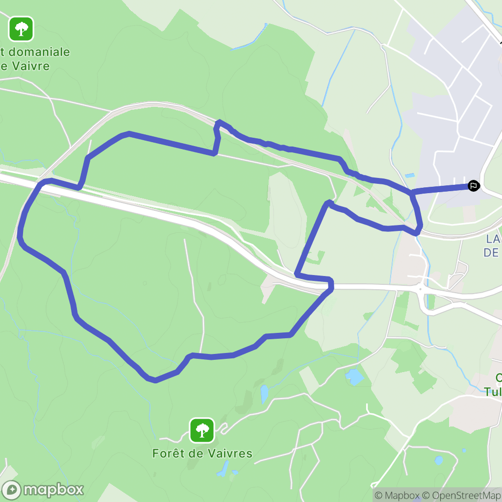 Poligny : carte du parcours de randonnée - France