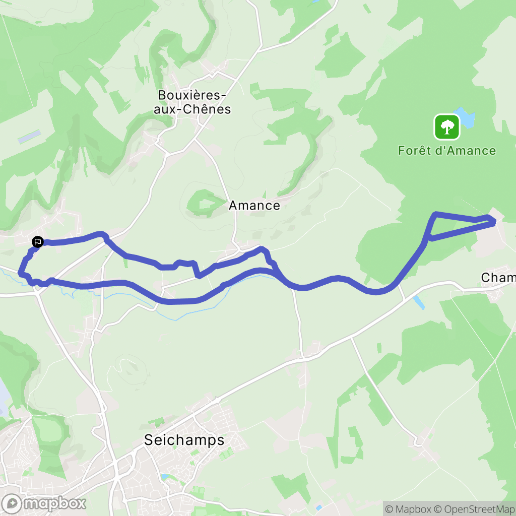 Eulmont : carte du parcours de randonnée - France