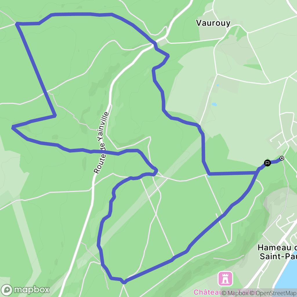 Le Trait : carte du parcours de randonnée - France