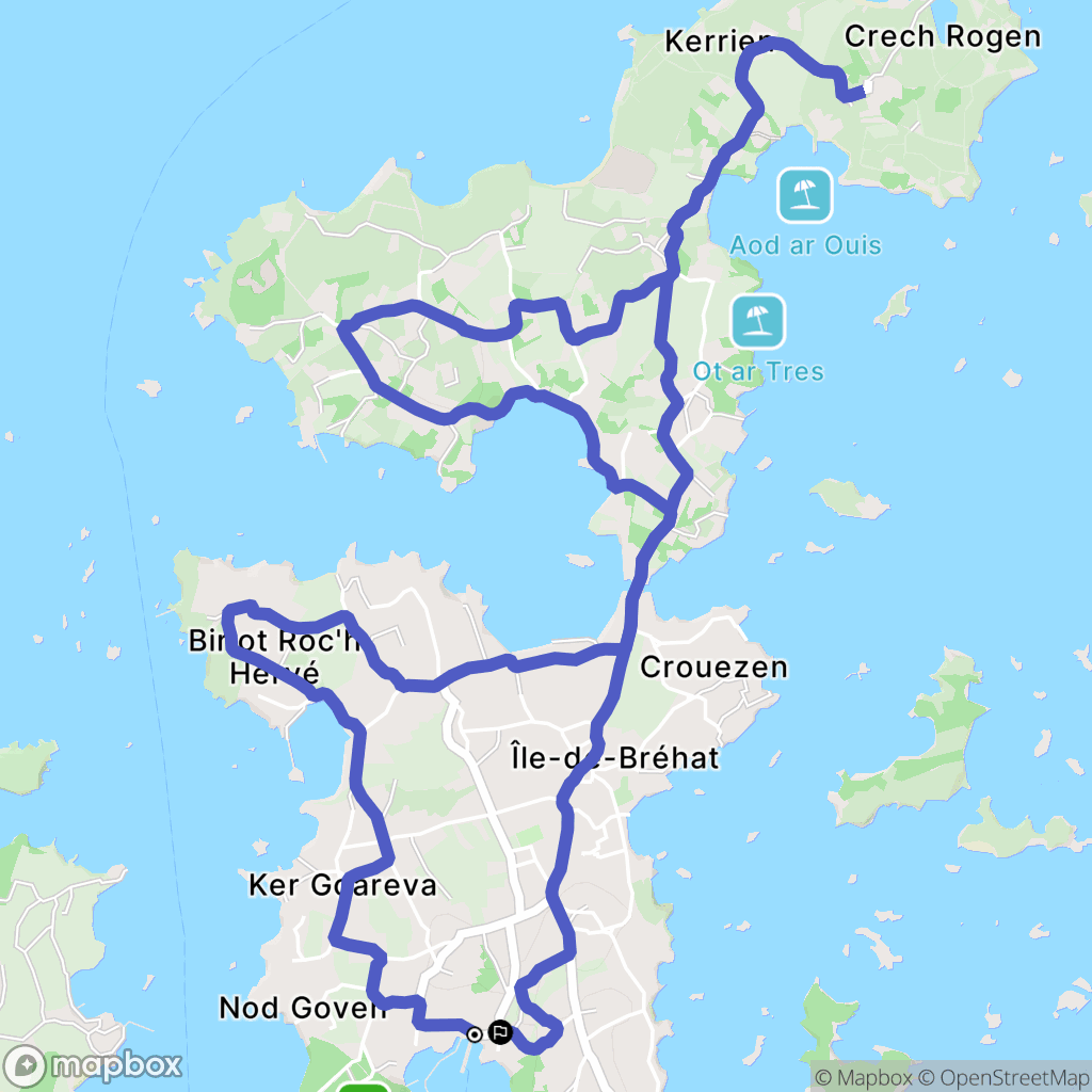 Île-de-Bréhat: routekaart voor buitenactiviteiten - France