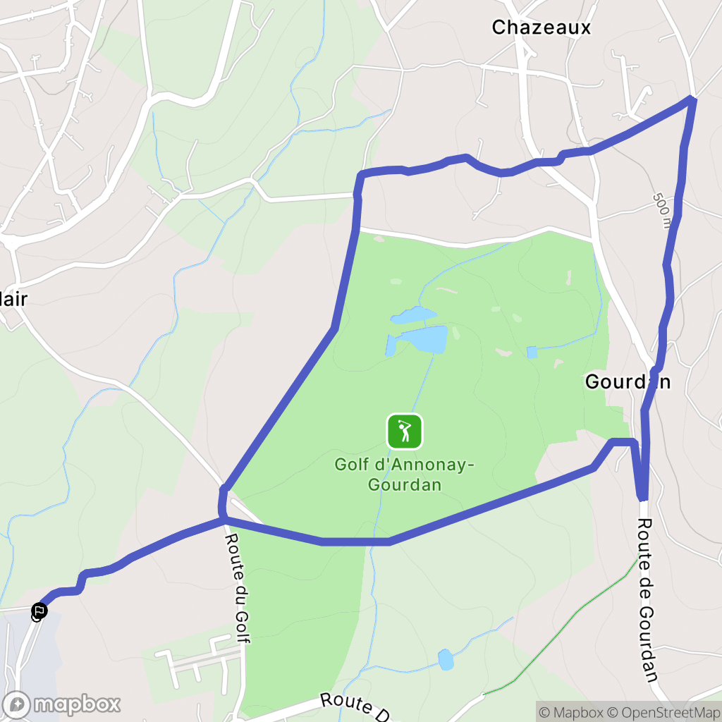 Saint-Clair : carte du parcours de randonnée - France