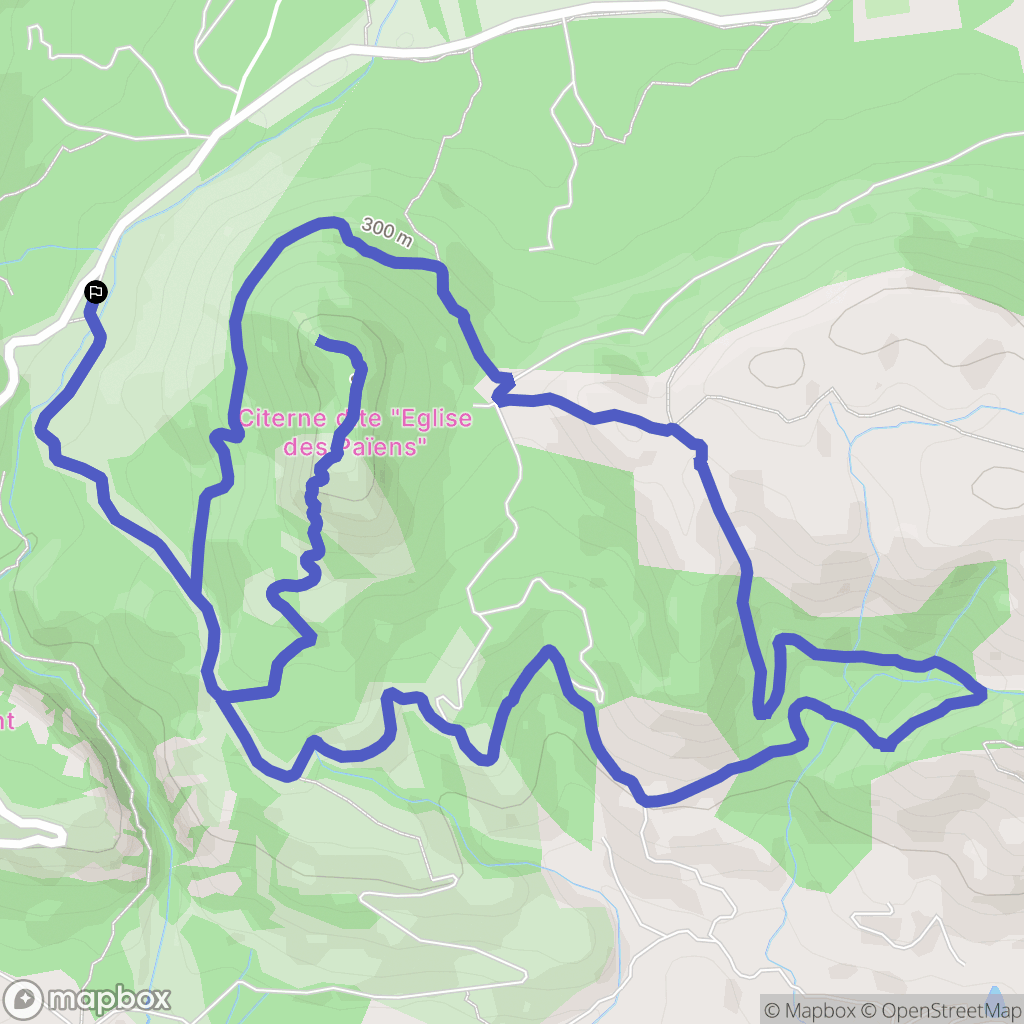Bagnols-en-Forêt : carte du parcours de randonnée - France