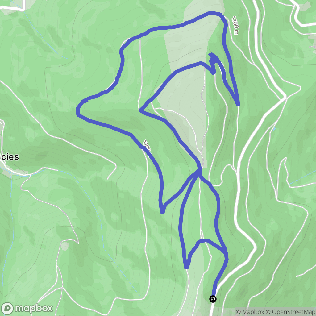 Pélussin : carte du parcours de randonnée - France