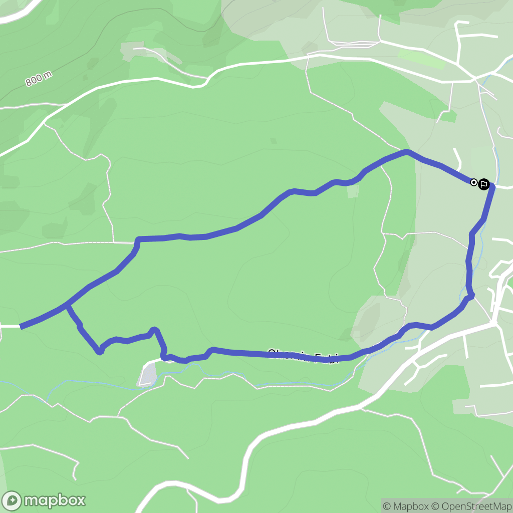 Saint-Vallier-de-Thiey : carte du parcours de randonnée - France