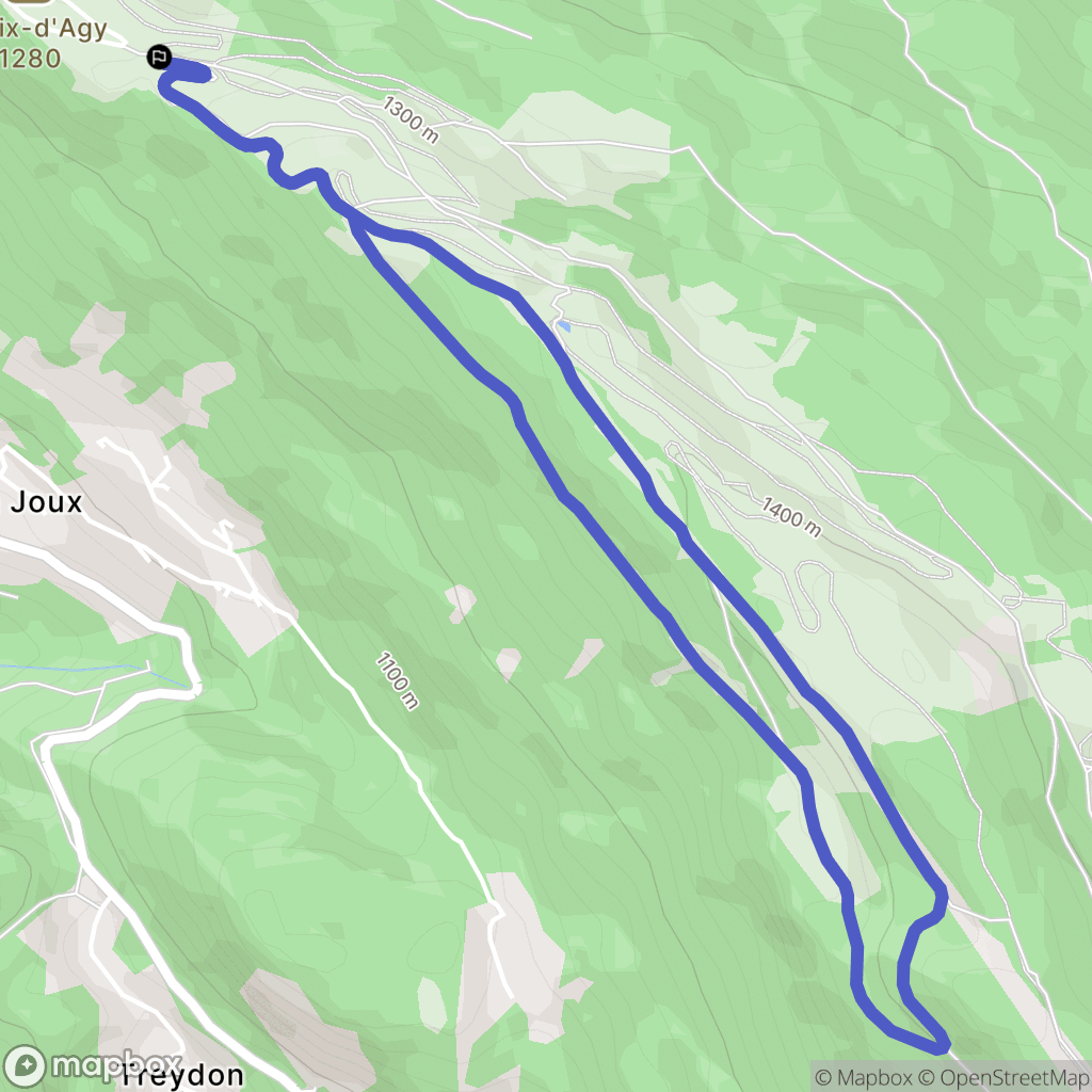 Saint-Sigismond : carte du parcours de randonnée - France