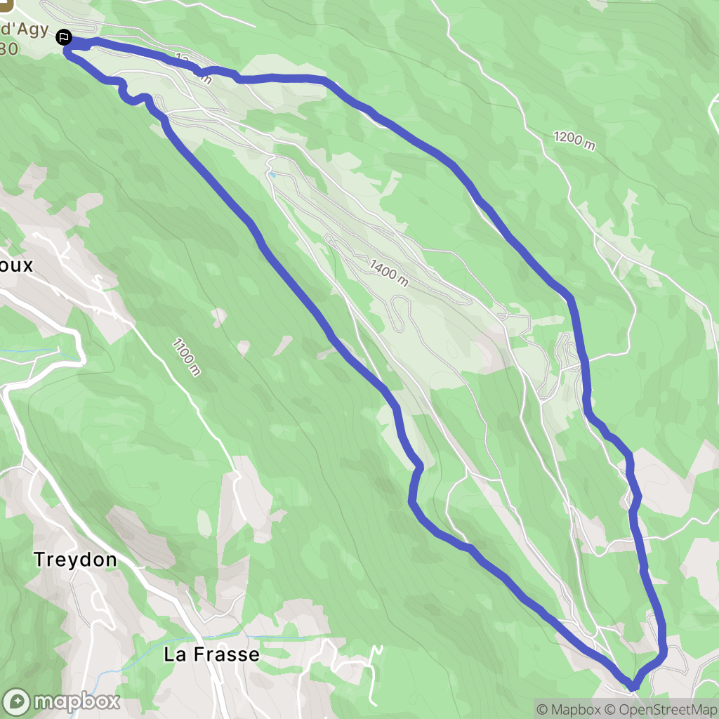 Saint-Sigismond : carte du parcours de randonnée - France