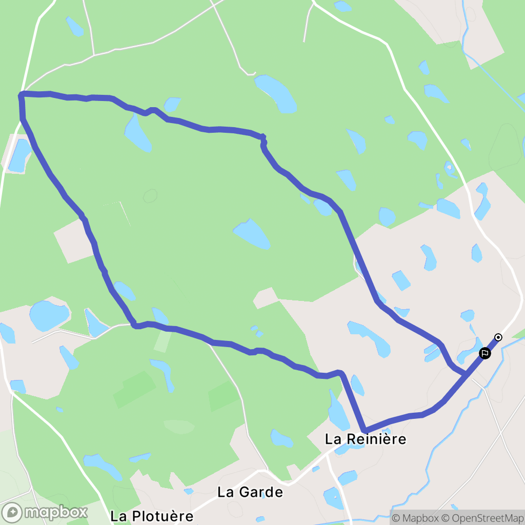 Gy-en-Sologne : carte du parcours de randonnée - France